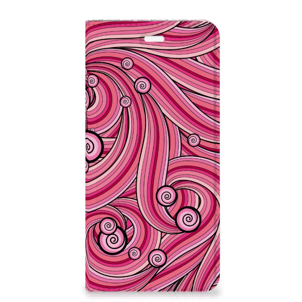 Huawei P10 Plus Bookcase Swirl Pink