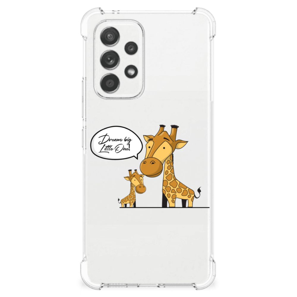 Samsung Galaxy A53 5G Stevig Bumper Hoesje Giraffe