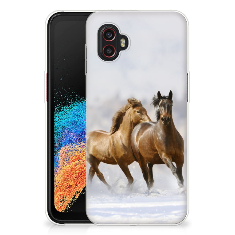 Samsung Galaxy Xcover 6 Pro TPU Hoesje Paarden