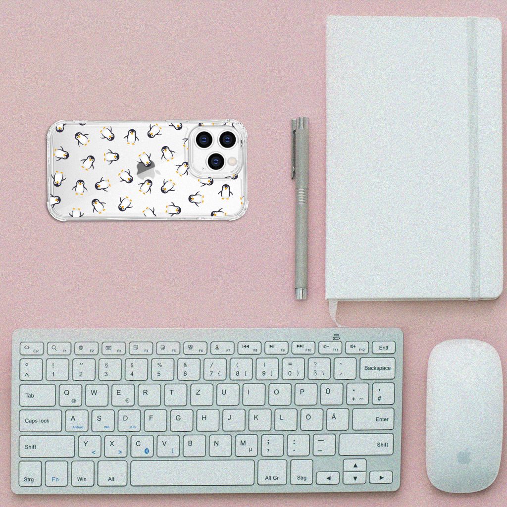 Doorzichtige Silicone Hoesje voor iPhone 14 Pro Pinguïn B2C Telecom