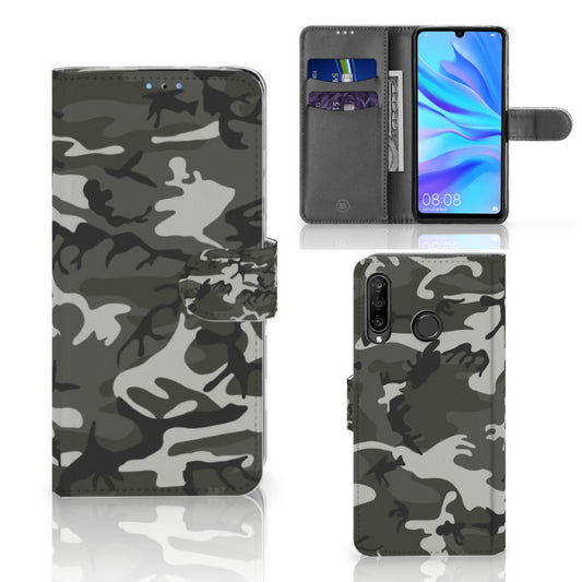 Huawei P30 Lite (2020) Telefoon Hoesje Army Light