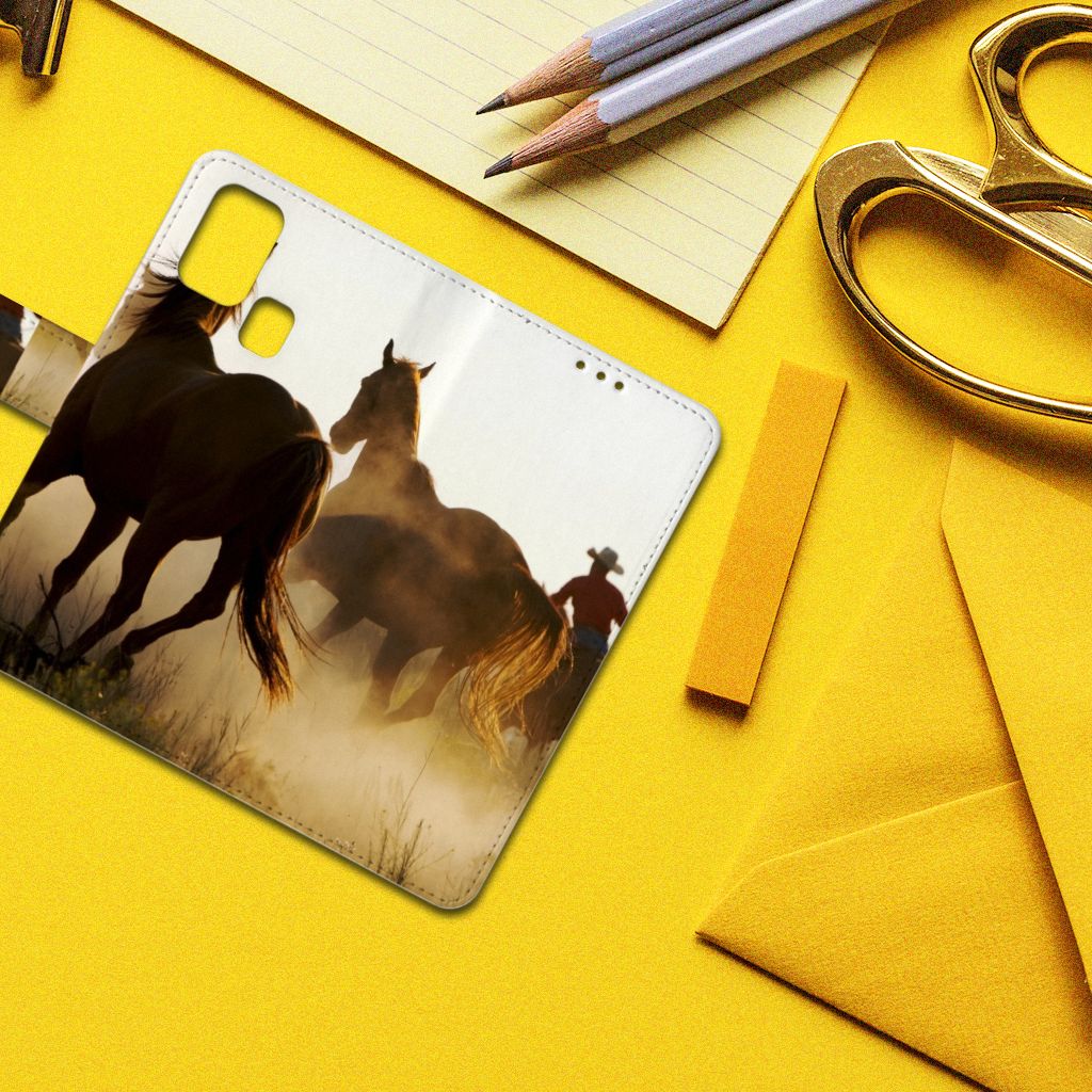 Samsung Galaxy M31 Telefoonhoesje met Pasjes Design Cowboy