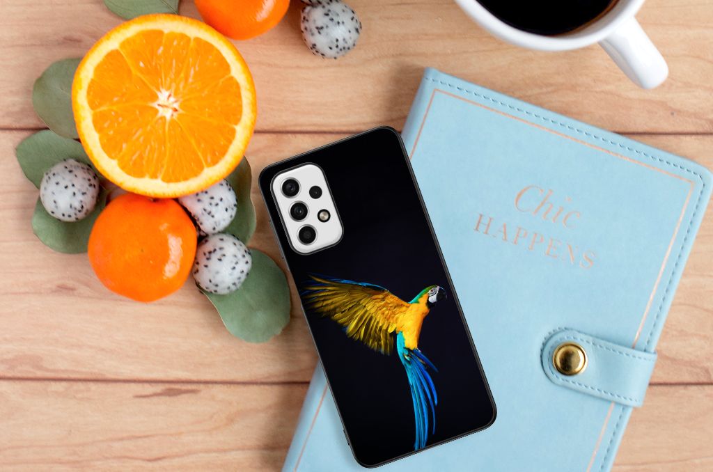 Samsung Galaxy A23 Dierenprint Telefoonhoesje Papegaai B2C Telecom