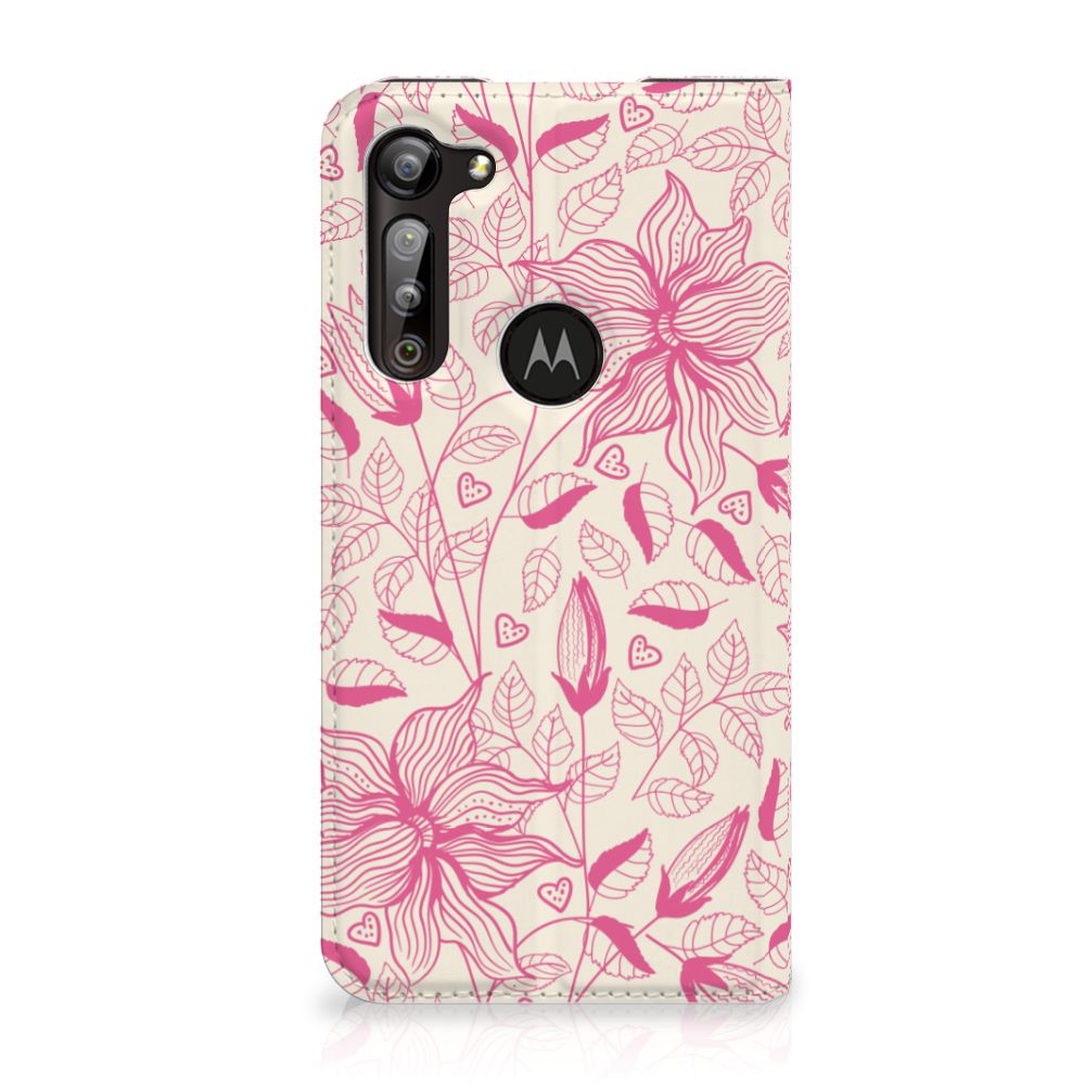 Motorola Moto G8 Power Smart Cover Pink Flowers - B2C Telecom
