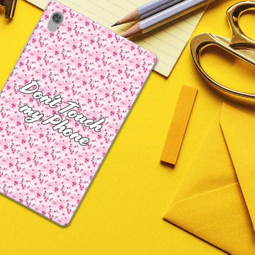 Lenovo Tab M10 HD (2de generatie) Print Case Flowers Pink DTMP - B2C Telecom