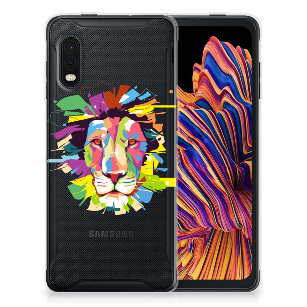 Samsung Xcover Pro Telefoonhoesje met Naam Lion Color