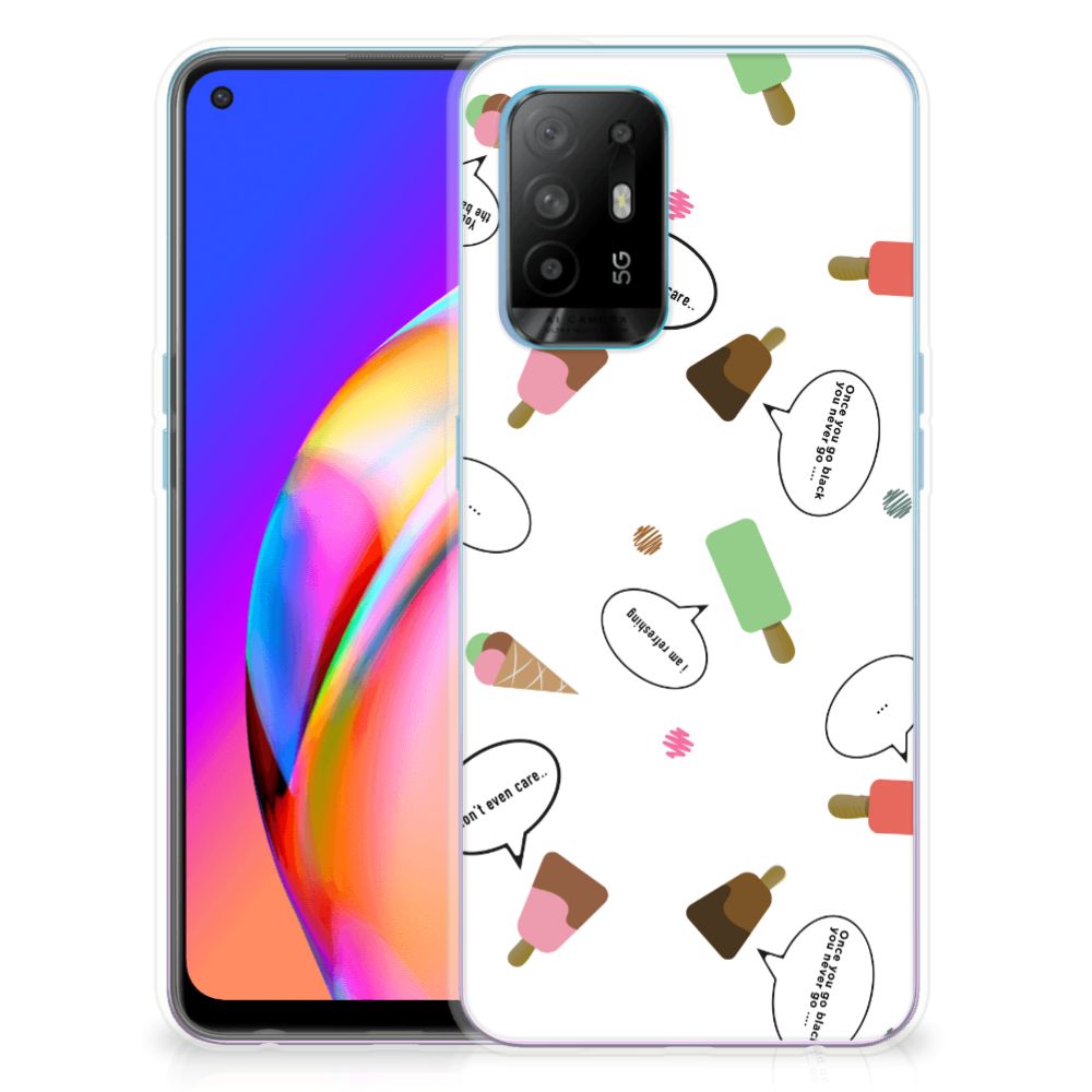 OPPO A94 5G | Reno5 Z Siliconen Case IJsjes