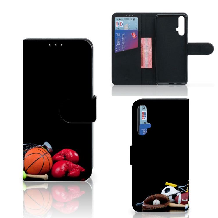 Honor 20 Wallet Case met Pasjes Sports