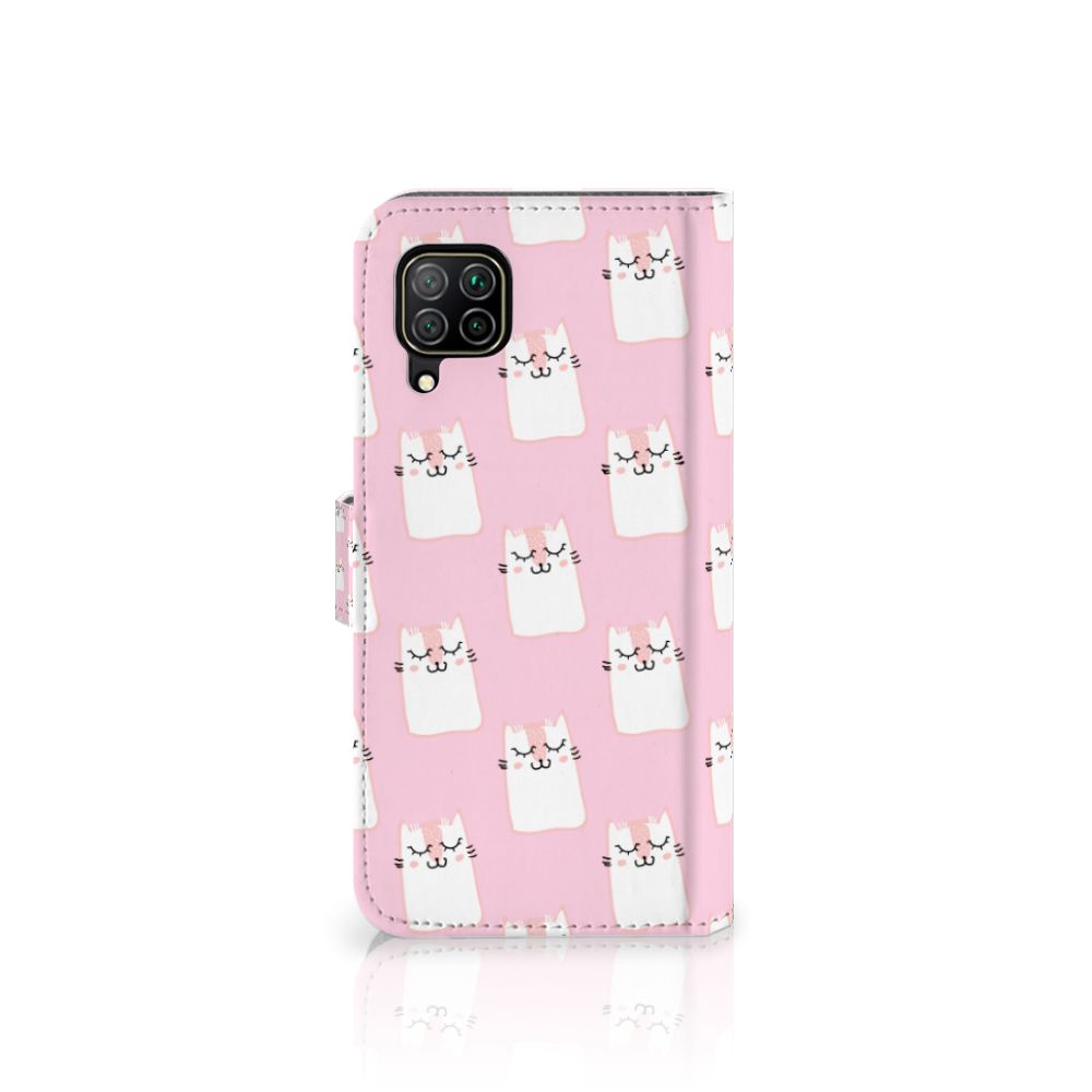 Huawei P40 Lite Telefoonhoesje met Pasjes Sleeping Cats