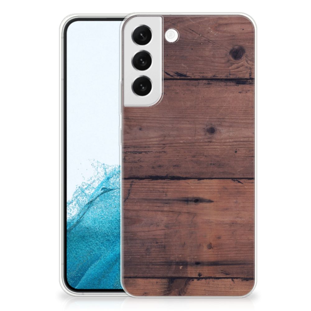 Samsung Galaxy S22 Plus Bumper Hoesje Old Wood