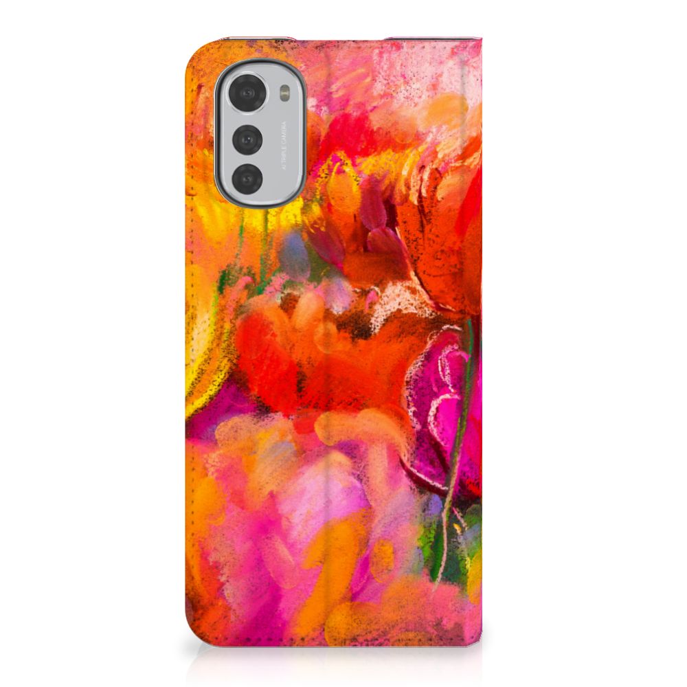 Bookcase Motorola Moto E32 | Moto E32s Tulips - B2C Telecom