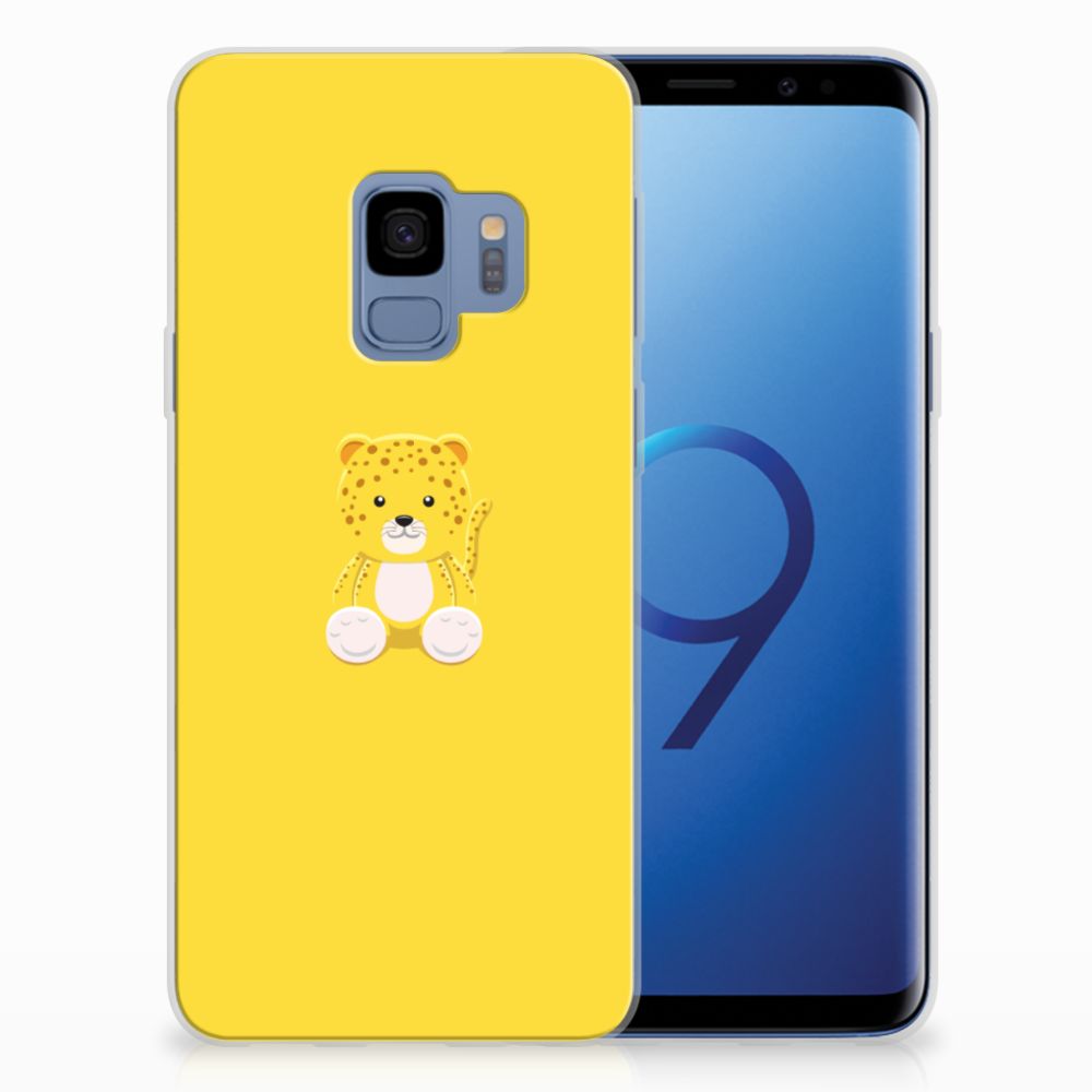 Samsung Galaxy S9 Telefoonhoesje met Naam Baby Leopard