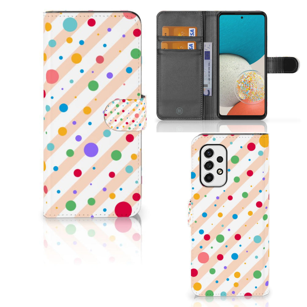 Samsung Galaxy A53 Telefoon Hoesje Dots