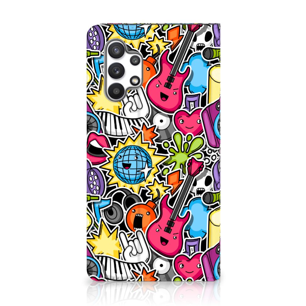 Samsung Galaxy A32 4G | A32 5G Enterprise Editie Hippe Standcase Punk Rock - B2C Telecom