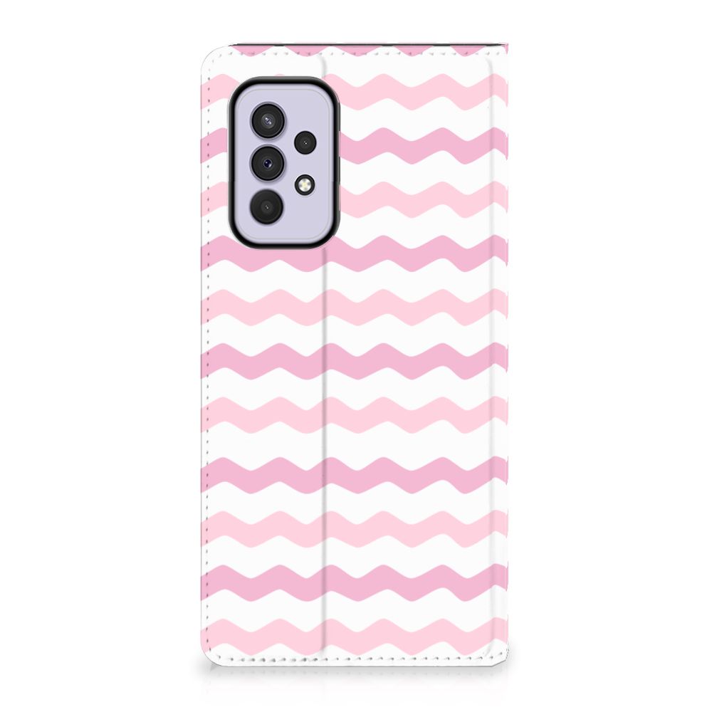 Samsung Galaxy A33 5G Hoesje met Magneet Waves Roze - B2C Telecom