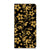 Samsung Galaxy A14 4G Smart Cover Gouden Bloemen met zwart en gouden bloemen patroon.