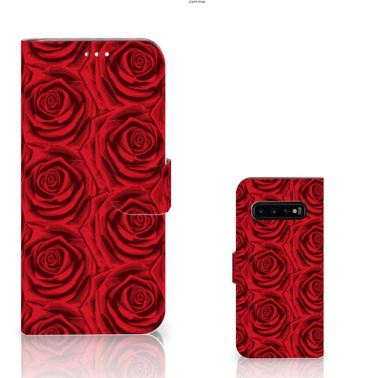 Samsung Galaxy S10 Plus Hoesje Red Roses