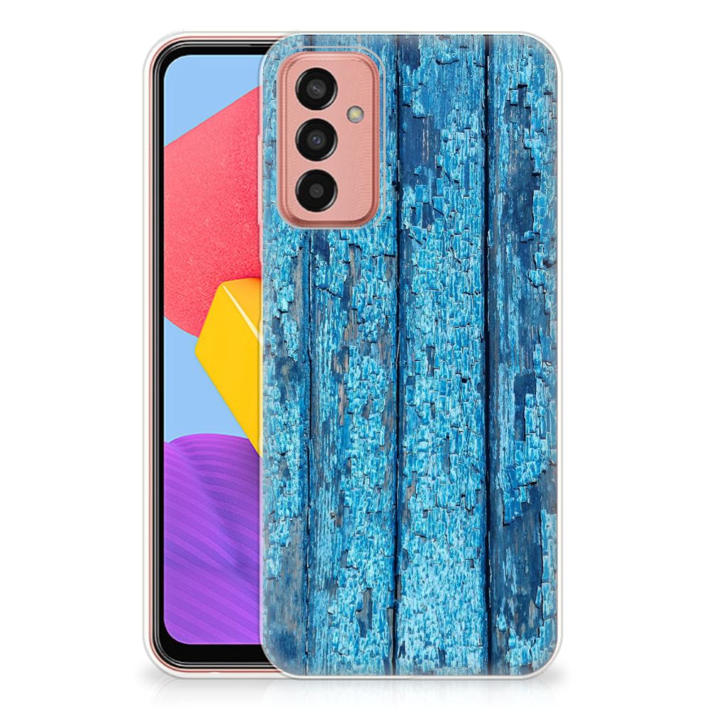 Samsung Galaxy M13 | M23 Bumper Hoesje Wood Blue