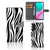 Samsung Galaxy M54 Telefoonhoesje met Pasjes Zebra
