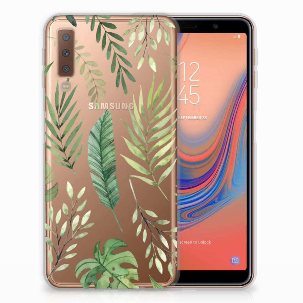 Samsung Galaxy A7 (2018) TPU Case Leaves