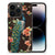 iPhone 15 Pro Dierenprint Telefoonhoesje Pauw met Bloemen