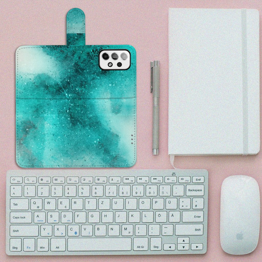 Hoesje Samsung Galaxy A73 5G Painting Blue