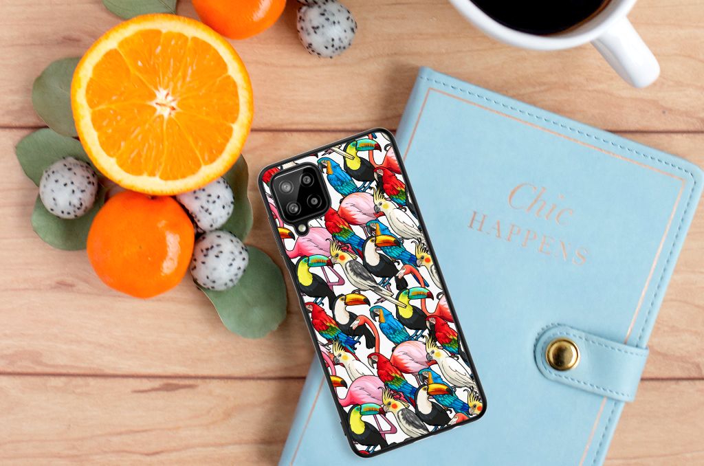 Samsung Galaxy A12 Dierenprint Telefoonhoesje Birds B2C Telecom