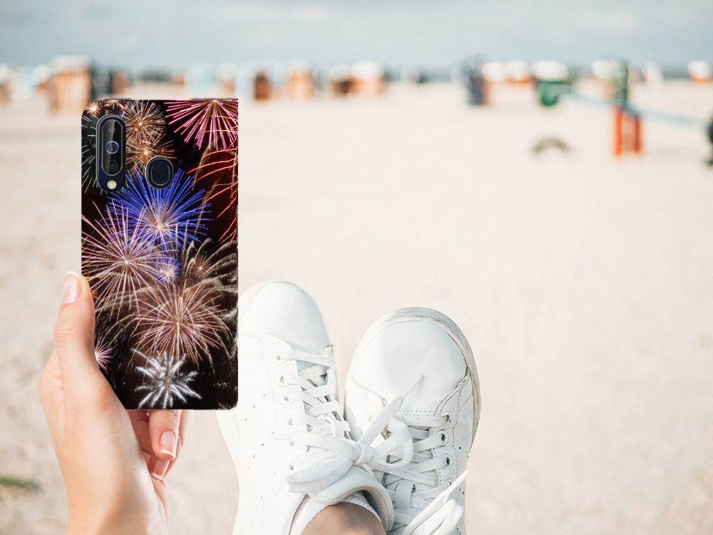Samsung Galaxy A60 Hippe Standcase Vuurwerk