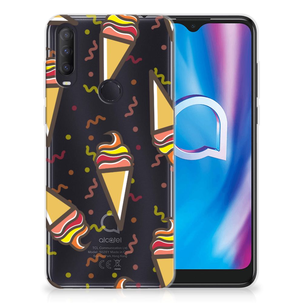 Alcatel 1S (2020) Siliconen Case Icecream B2C Telecom
