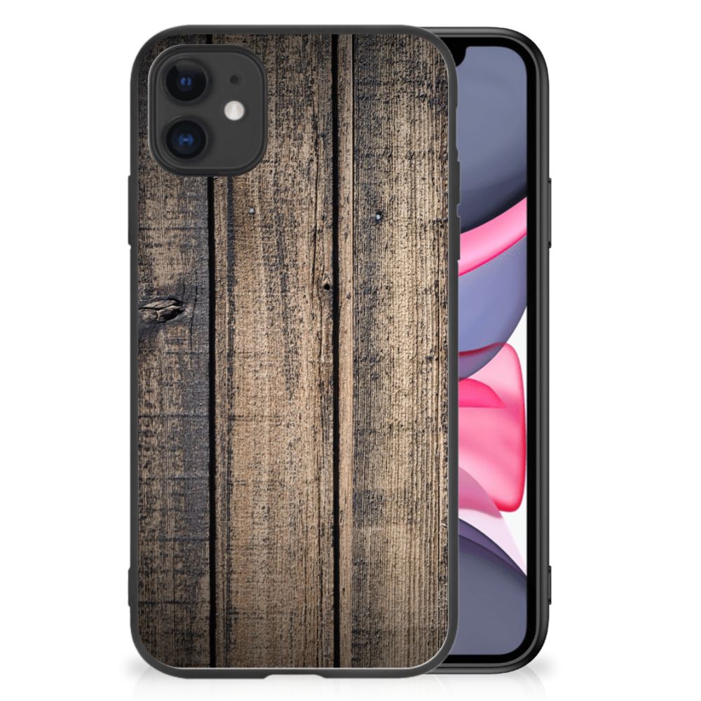 iPhone 11 Houten Print Telefoonhoesje Steigerhout