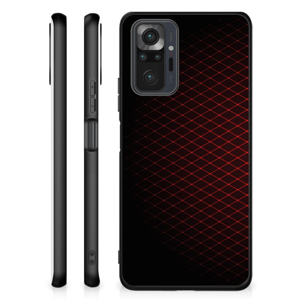 Xiaomi Redmi Note 10 Pro Back Case Geruit Rood B2C Telecom