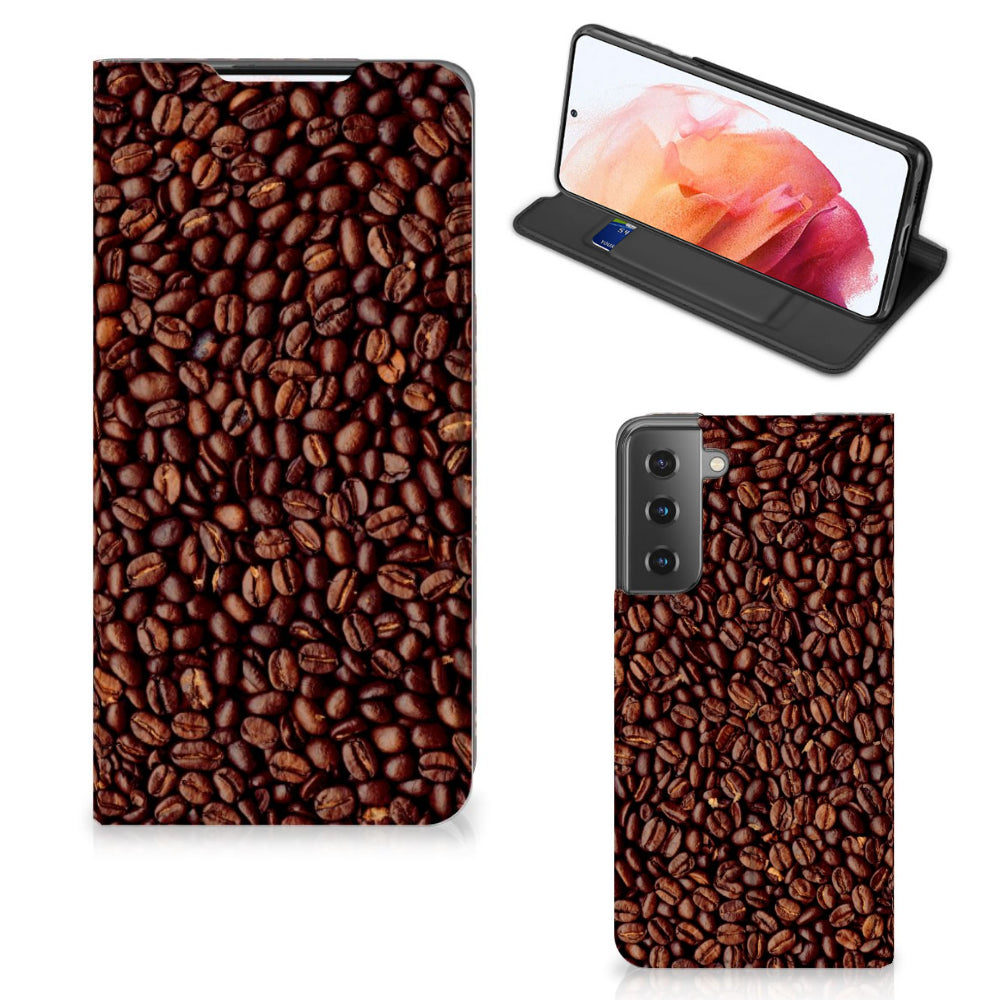 Samsung Galaxy S21 Flip Style Cover Koffiebonen
