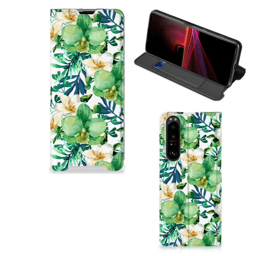 Sony Xperia 1 III Smart Cover Orchidee Groen - B2C Telecom