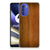 Motorola Moto G51 5G Bumper Hoesje Donker Hout