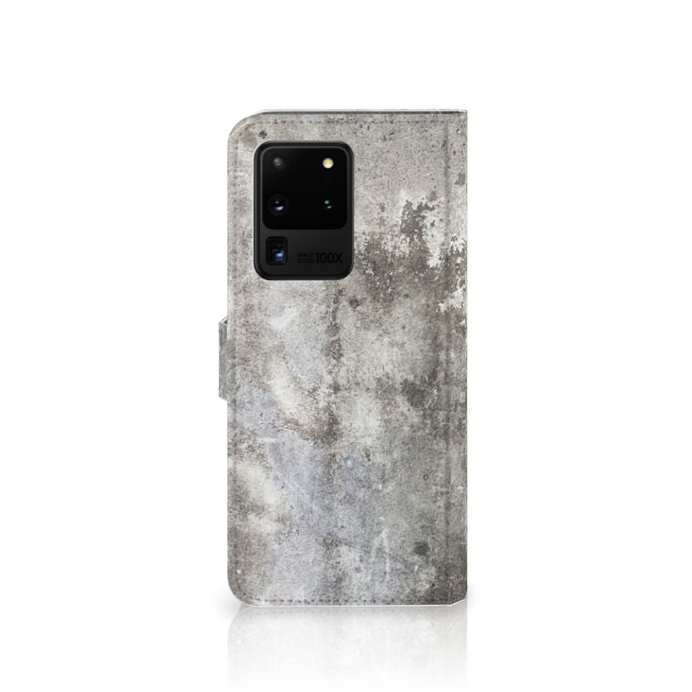 Samsung Galaxy S20 Ultra Bookcase Beton Print