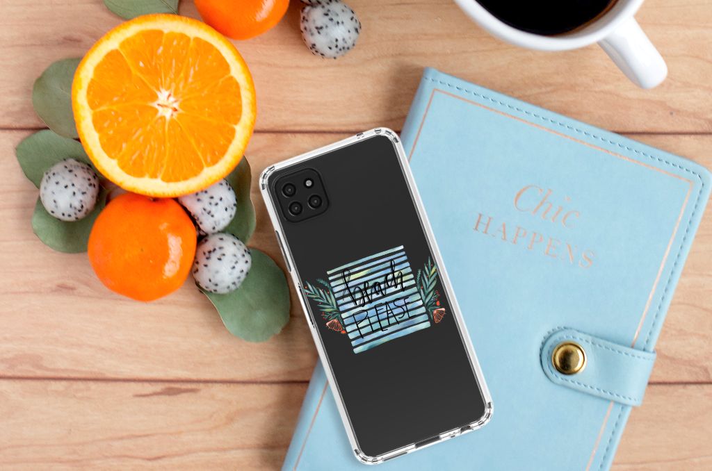Samsung Galaxy A22 5G Stevig Bumper Hoesje Boho Beach B2C Telecom