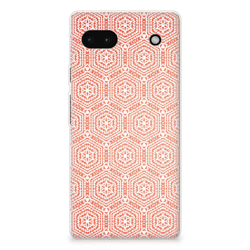 Google Pixel 6A TPU bumper Pattern Orange