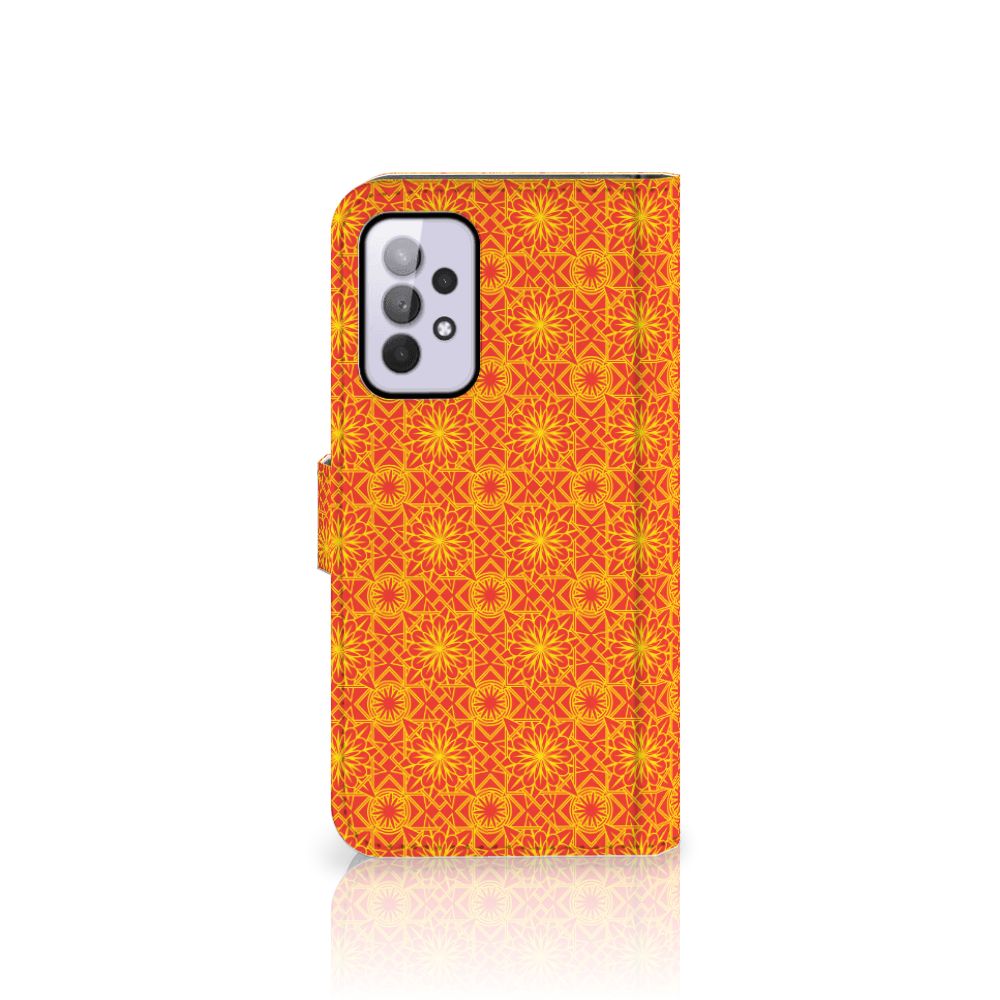 Samsung Galaxy A33 5G Telefoon Hoesje Batik Oranje