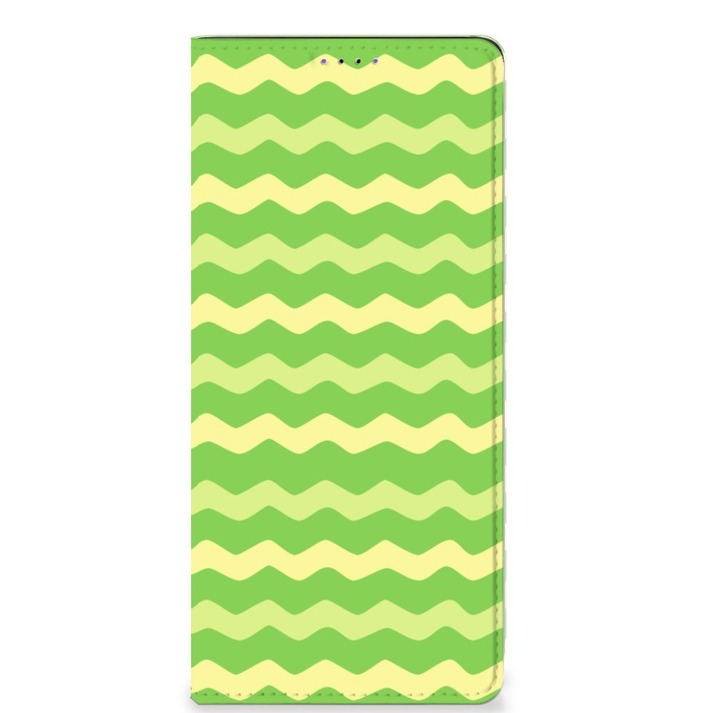 Samsung Galaxy A22 5G Hoesje met Magneet Waves Green - B2C Telecom