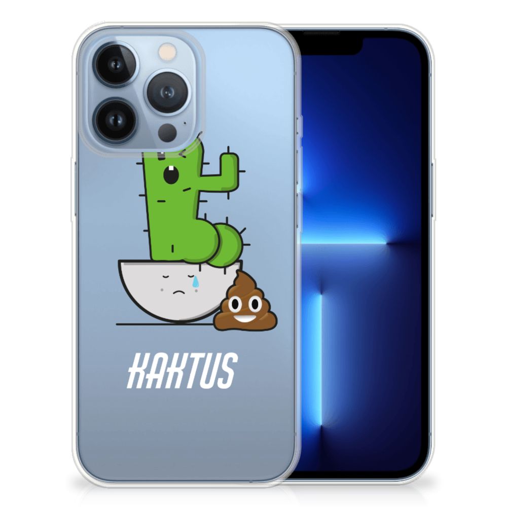 Apple iPhone 13 Pro Telefoonhoesje met Naam Cactus Poo B2C Telecom