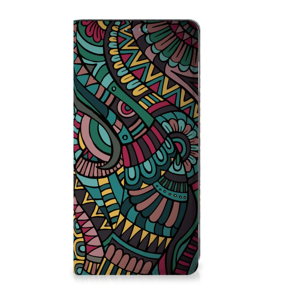 Motorola Moto G53 Hoesje met Magneet Aztec