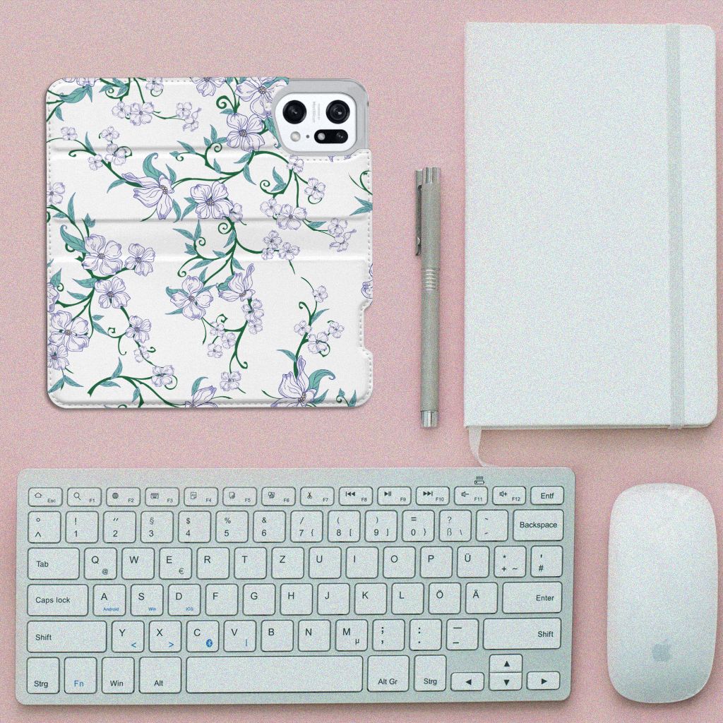 OPPO Find X5 Pro Uniek Smart Cover Blossom White - B2C Telecom