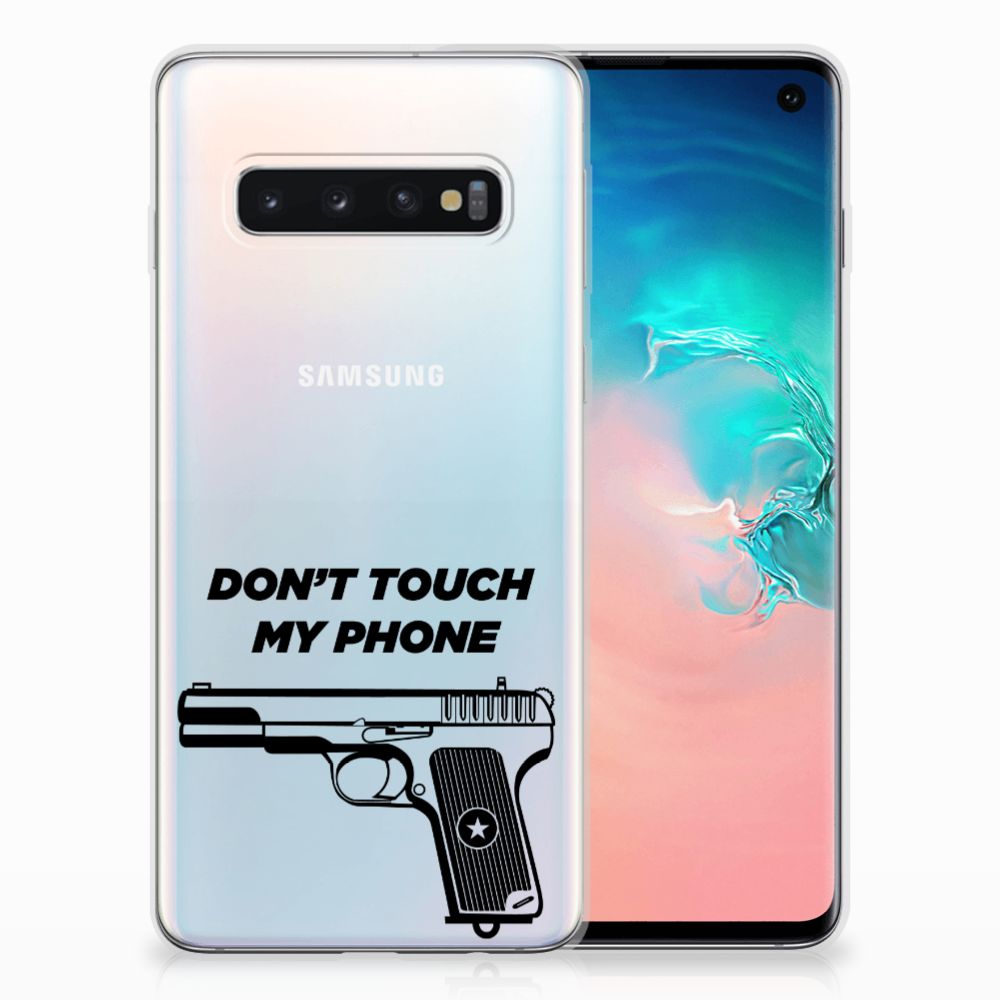 Samsung Galaxy S10 Silicone-hoesje Pistol DTMP