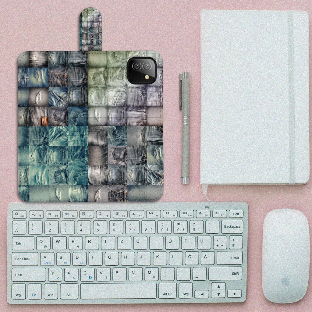 Wallet Case met Pasjes Samsung Galaxy A03 Spijkerbroeken