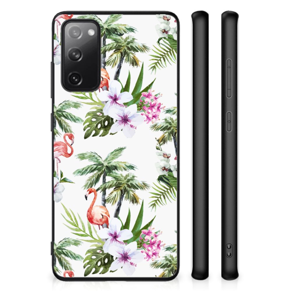 Samsung Galaxy S20 FE Dierenprint Telefoonhoesje Flamingo Palms B2C Telecom