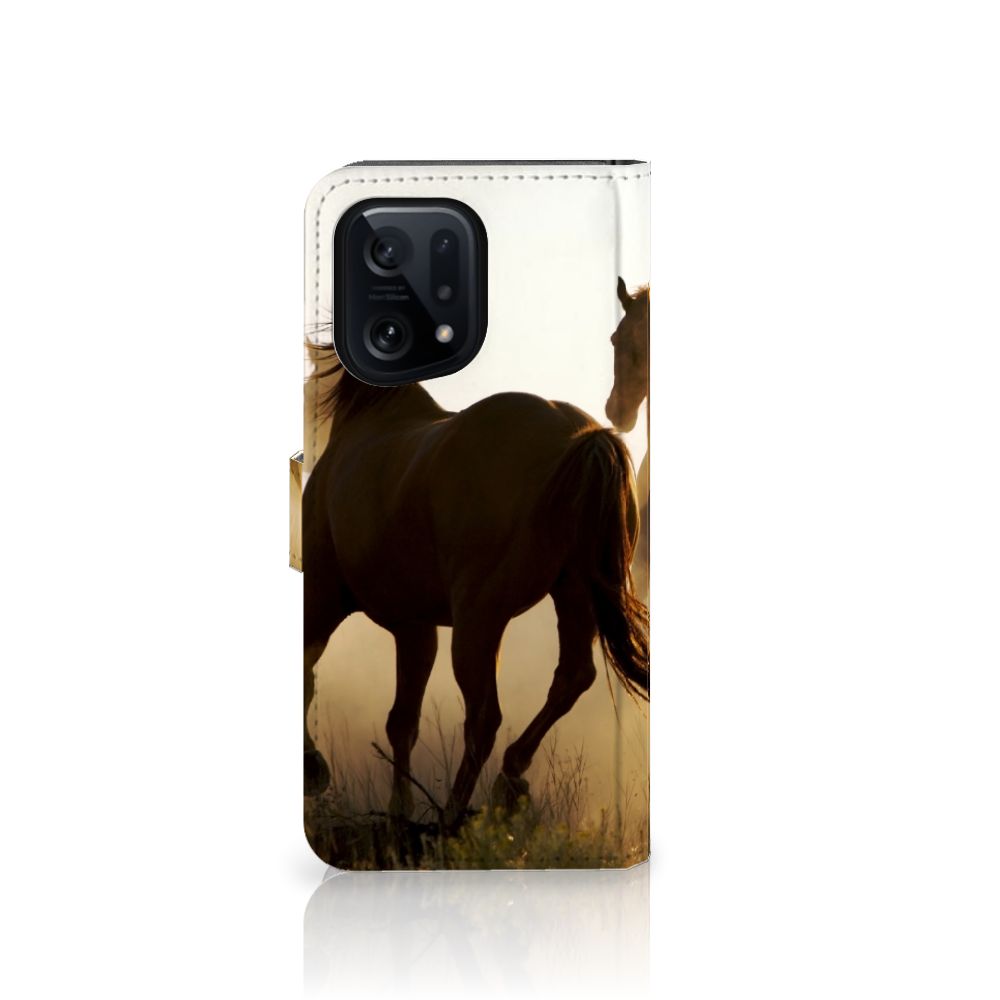 OPPO Find X5 Telefoonhoesje met Pasjes Design Cowboy