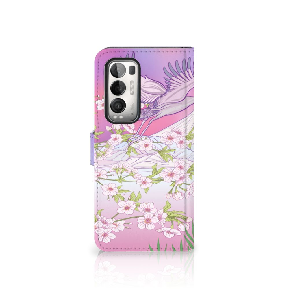 OPPO Find X3 Neo 5G Telefoonhoesje met Pasjes Bird Flying