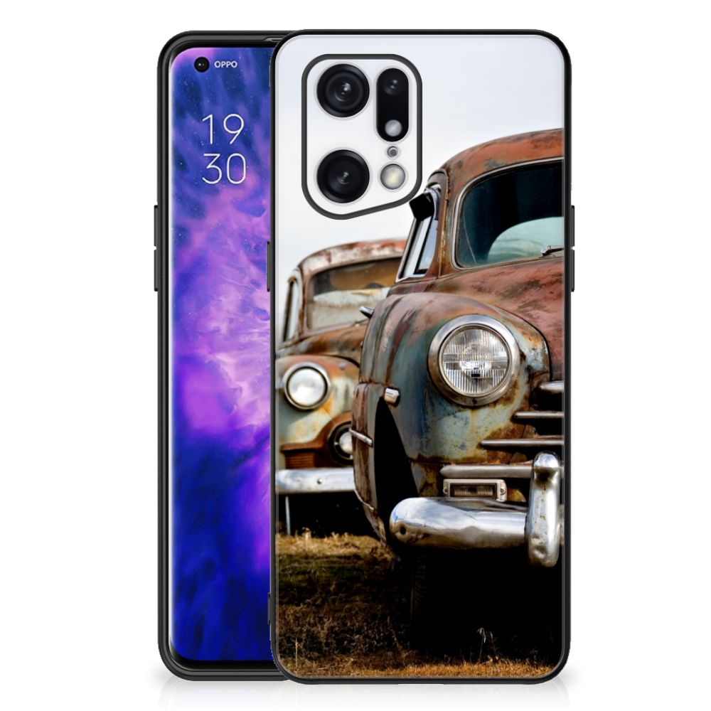 OPPO Find X5 Pro Silicone Back Case Vintage Auto