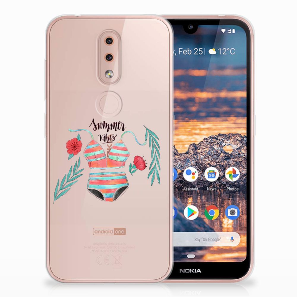 Nokia 4.2 Telefoonhoesje met Naam Boho Summer