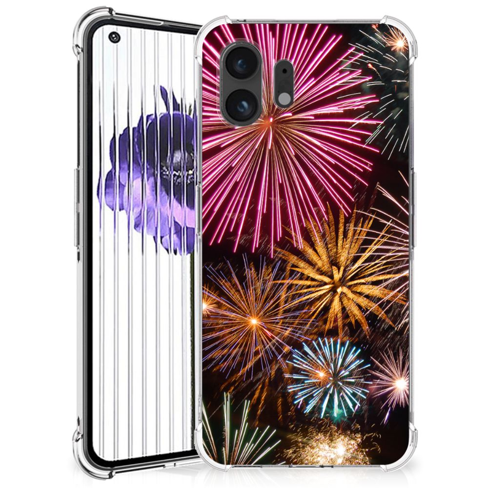 Nothing Phone (2) Anti Shock Bumper Case Vuurwerk